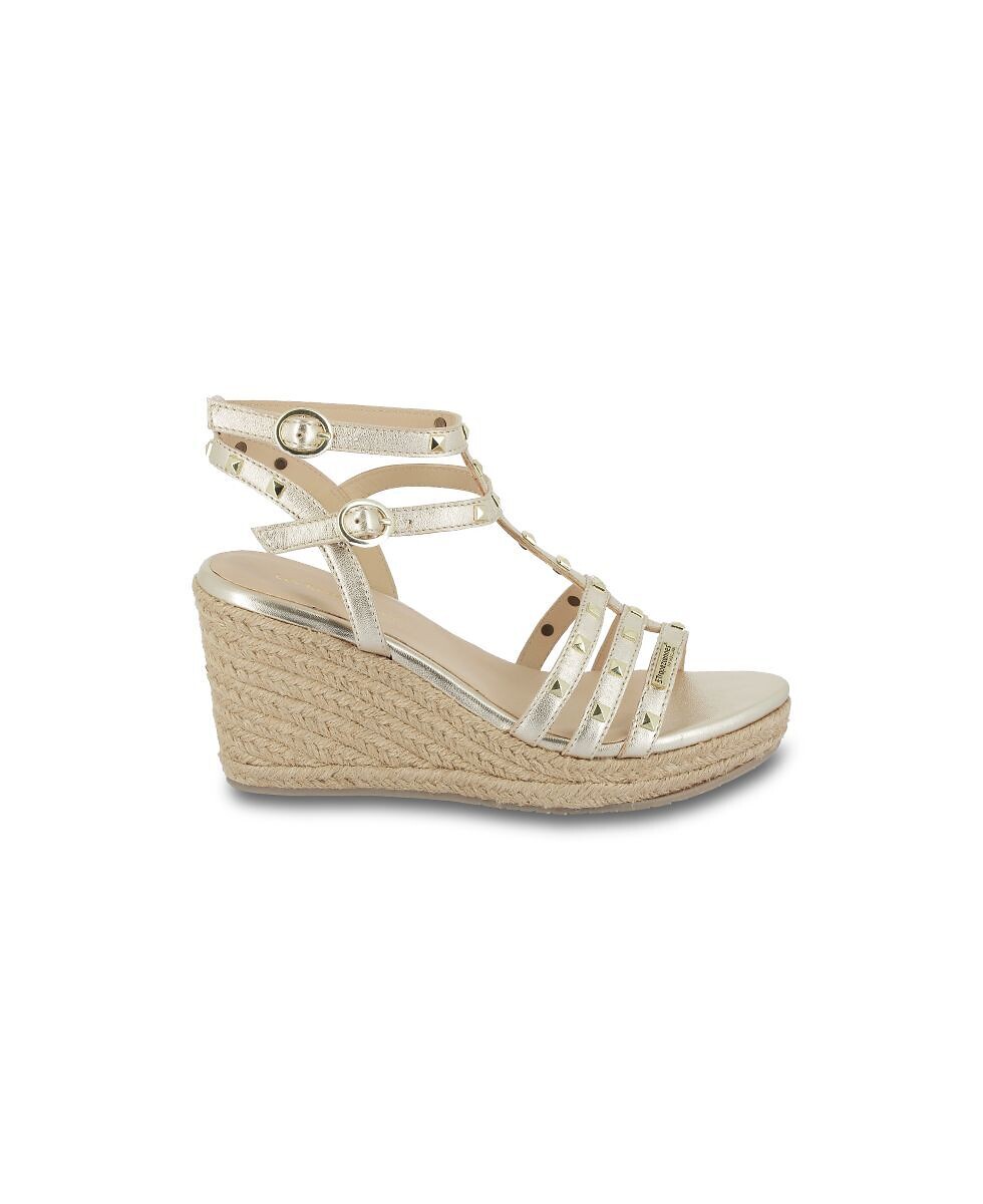 Espadrilles compensées cuir Lili, LES TROPEZIENNES PAR M.BELARBI