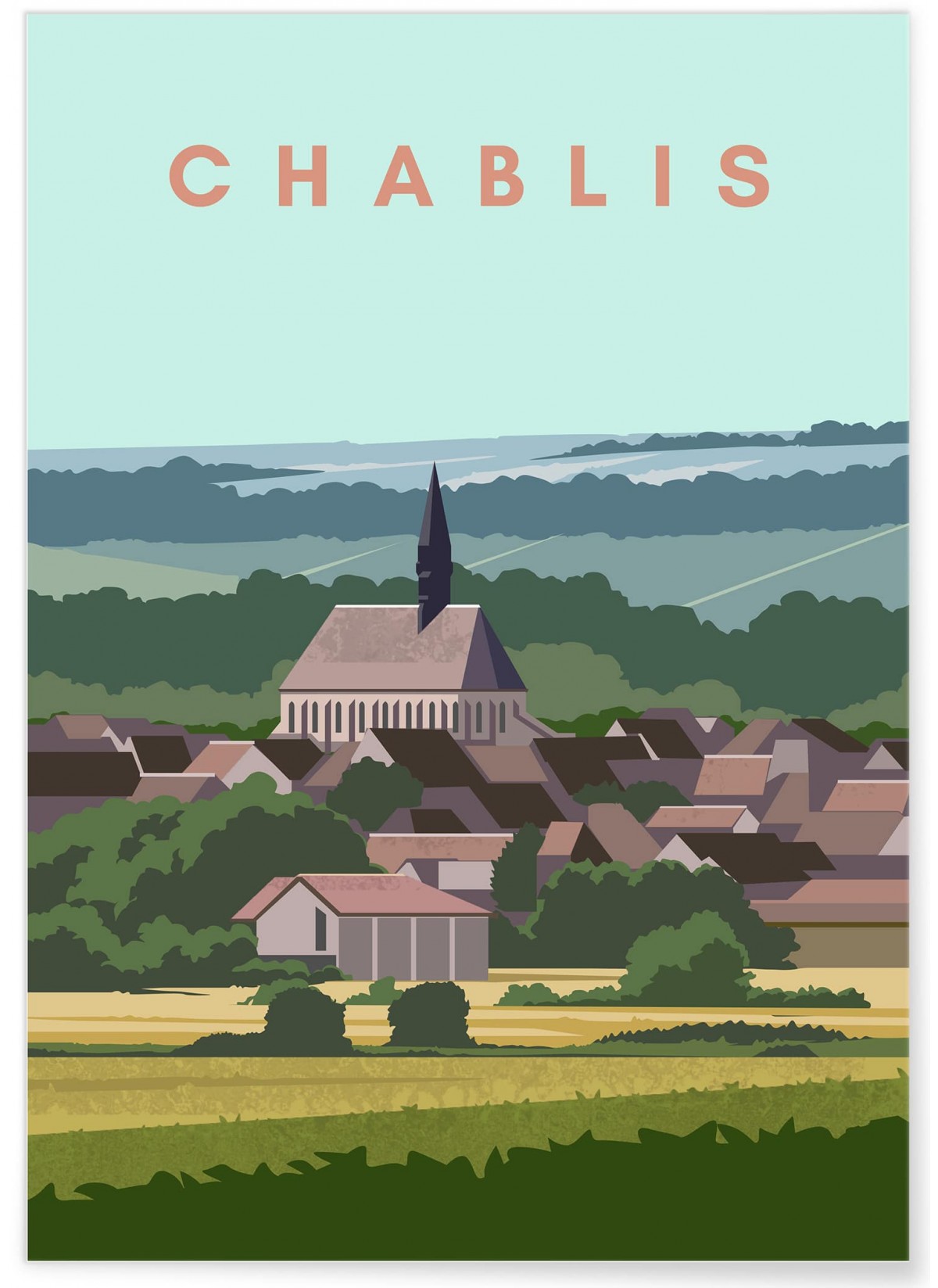 Affiche ville Chablis, L'AFFICHERIE