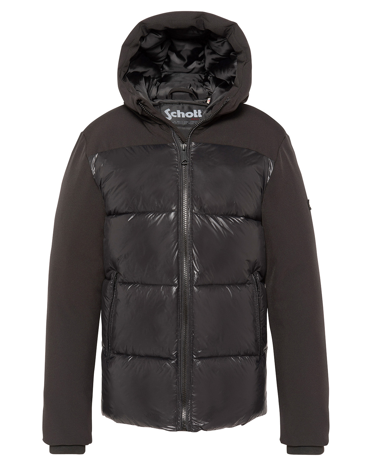 Blouson à capuche bi-matière enfant, SCHOTT