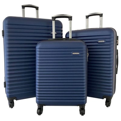 Lot 3 valises rigides dont 1 valise cabine ABS DAVID JONES