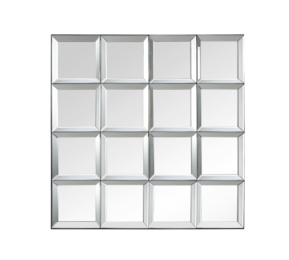 Miroir design en verre carré, JOLIE, BOITE A DESIGN