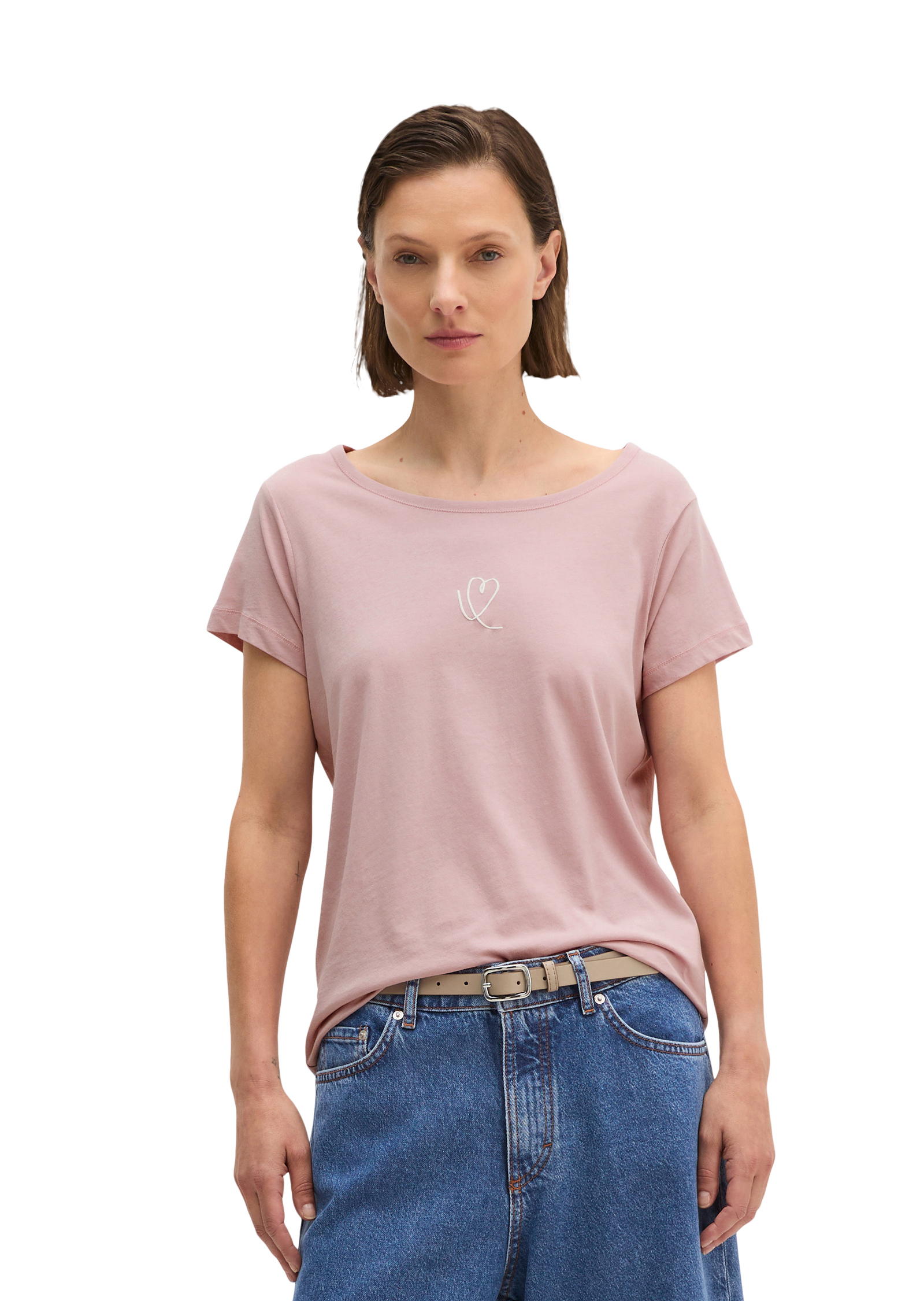 T-shirt regular en single jersey léger, MARC O'POLO