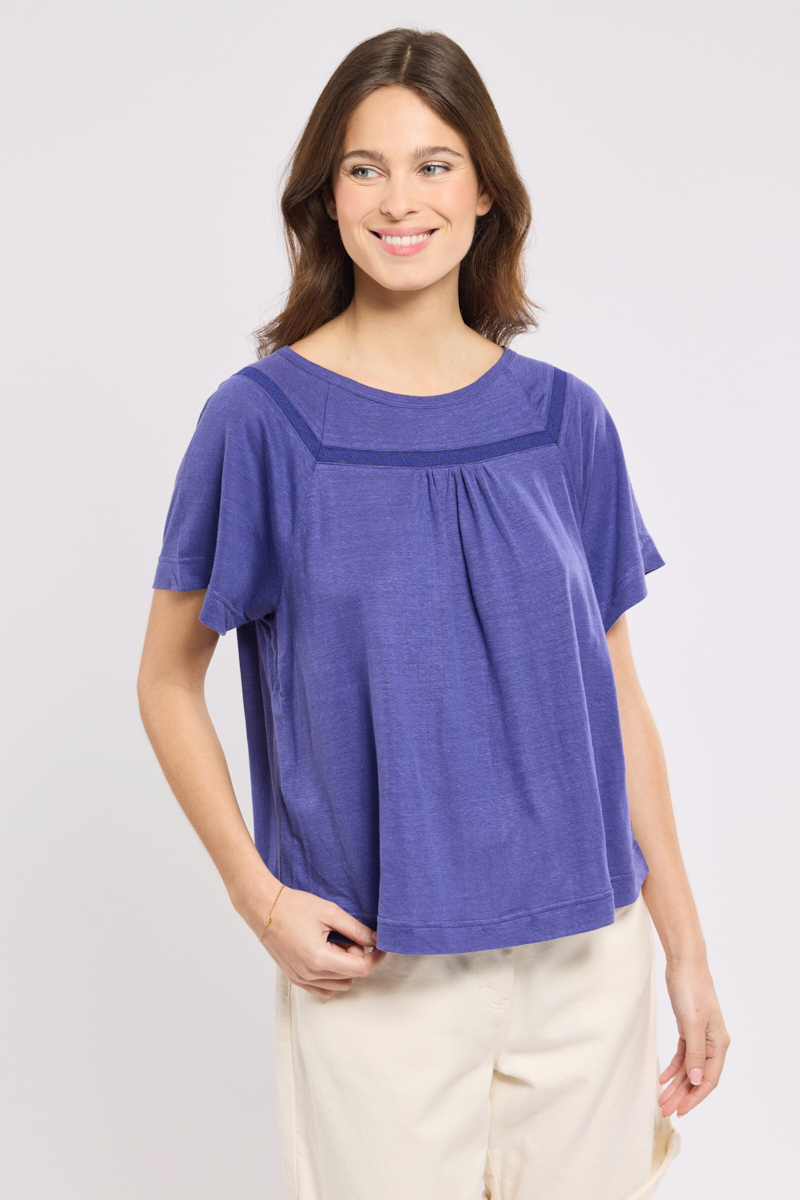 T-shirt Clyde en lin, TERRE & MER