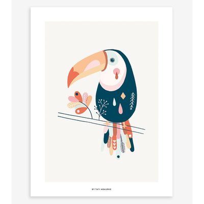 Affiche toucan PARADISIO LILIPINSO