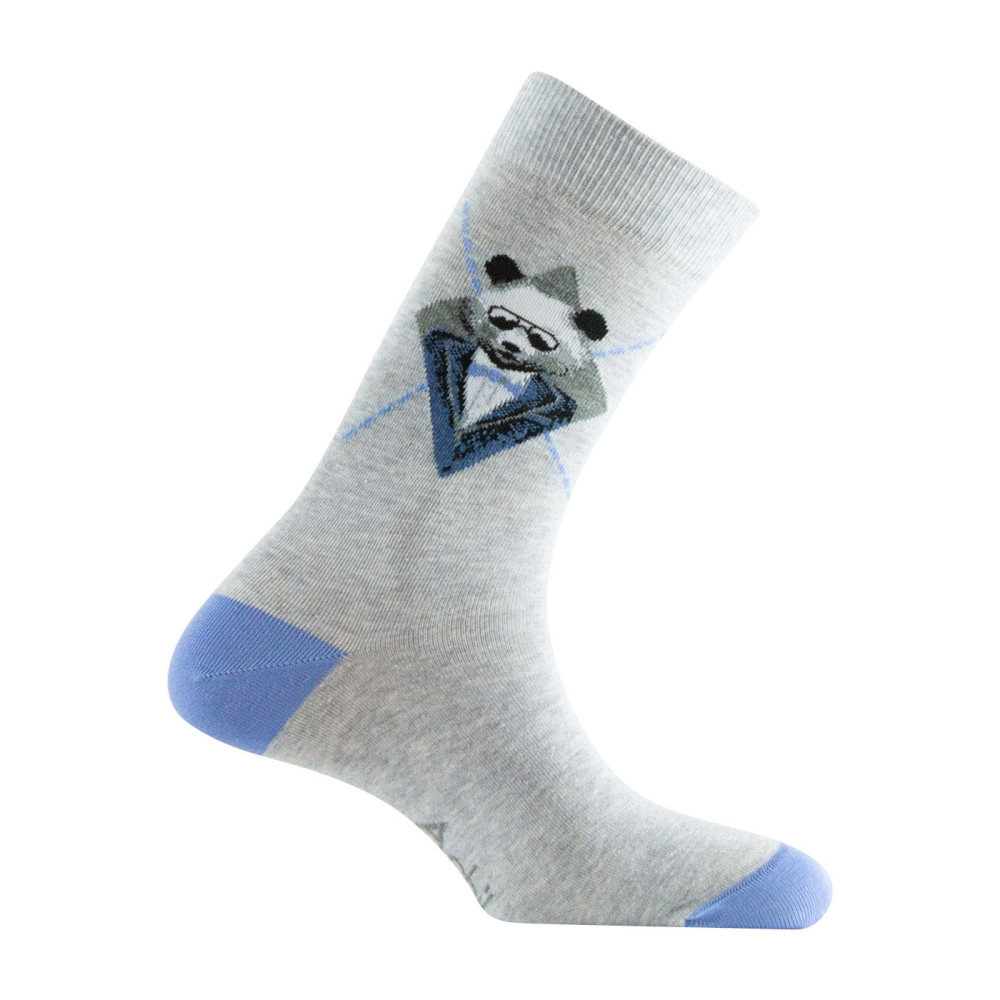 Mi-Chaussettes Fantaisie Achile Smart Panda Coton, ACHILE