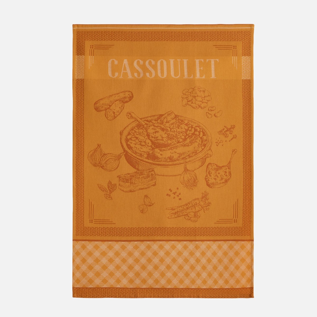 Torchon jacquard en coton CASSOULET, COUCKE