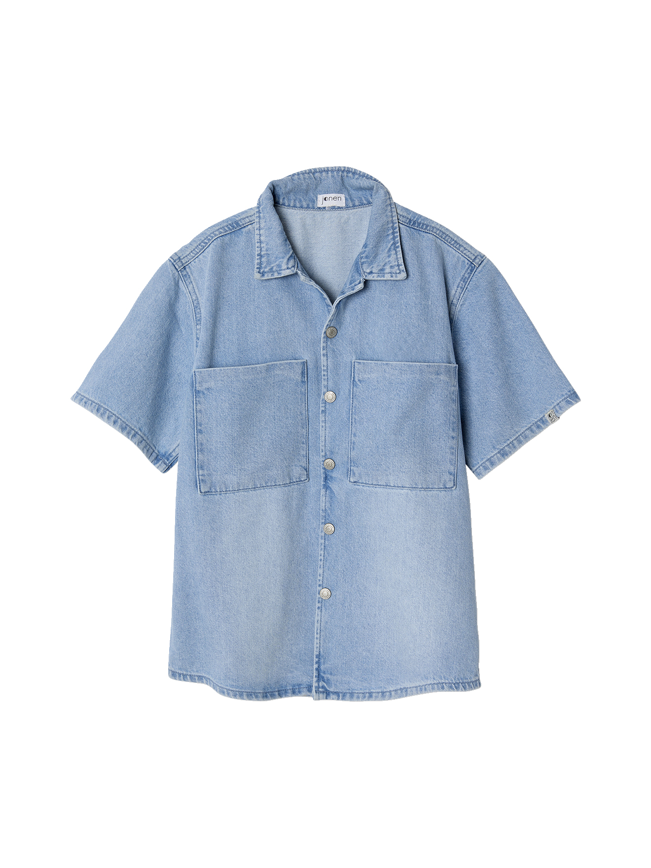 Chemise denim léger manches courtes, JONEN