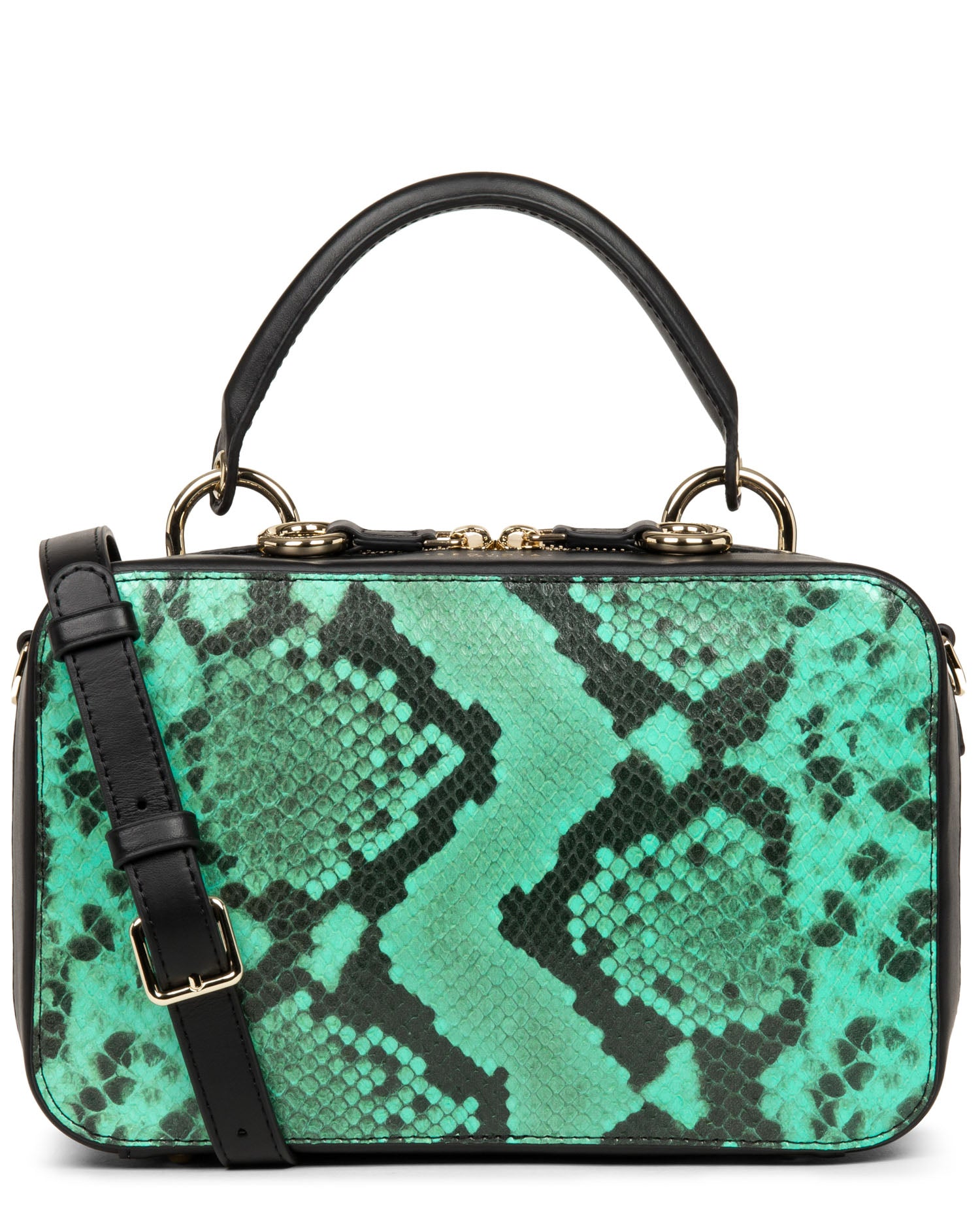 Sac à main zippé EXOTIC CUBE, SEQUOIA
