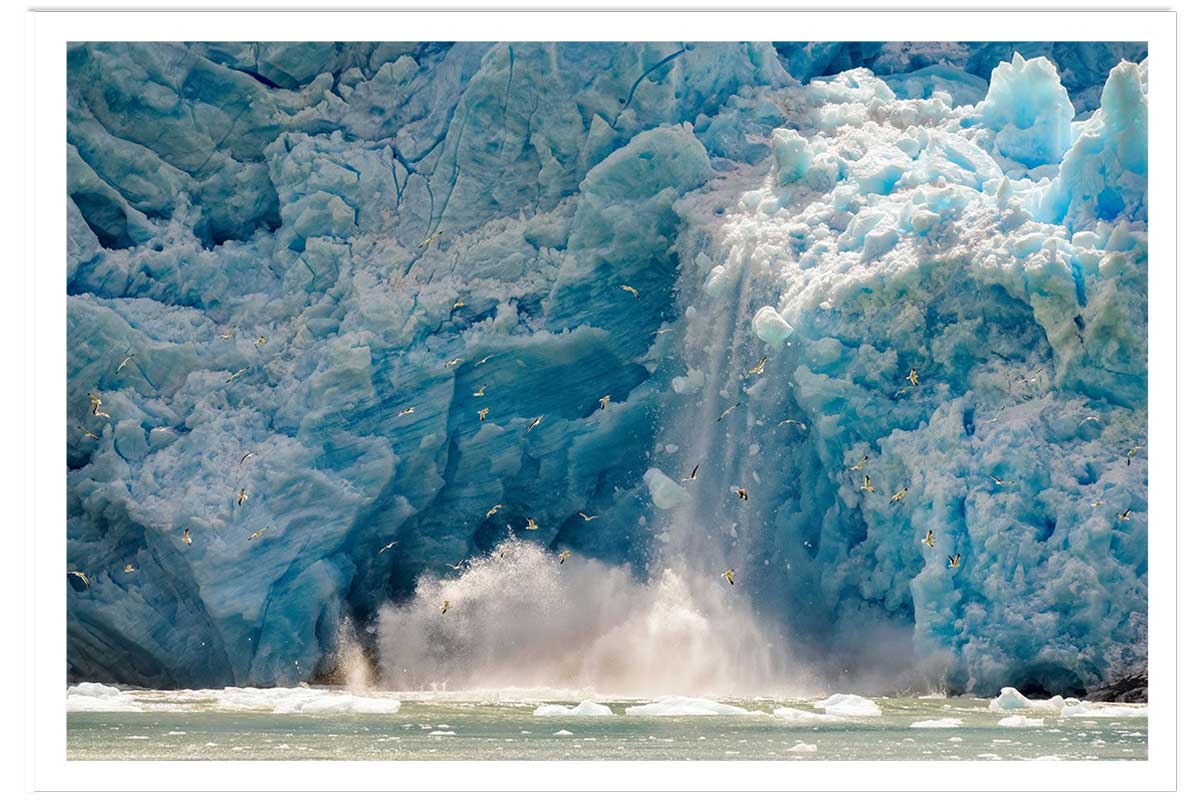 Affiche paysage Fonte glacière, HEXOA