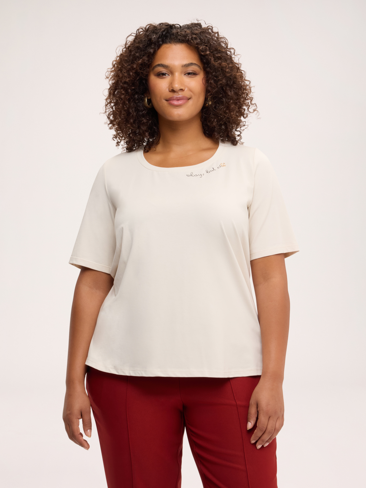 T-shirt avec inscription, FIORELLA RUBINO