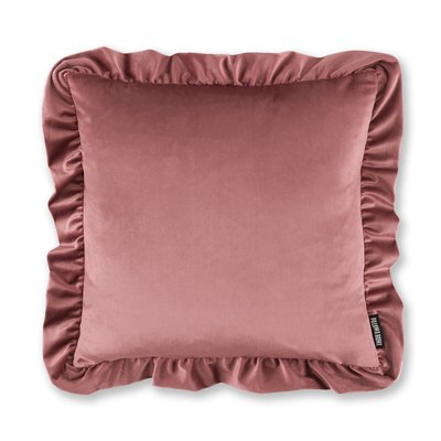 Velvet Ruffle Filled Cushion 43x43cm PALOMA HOME