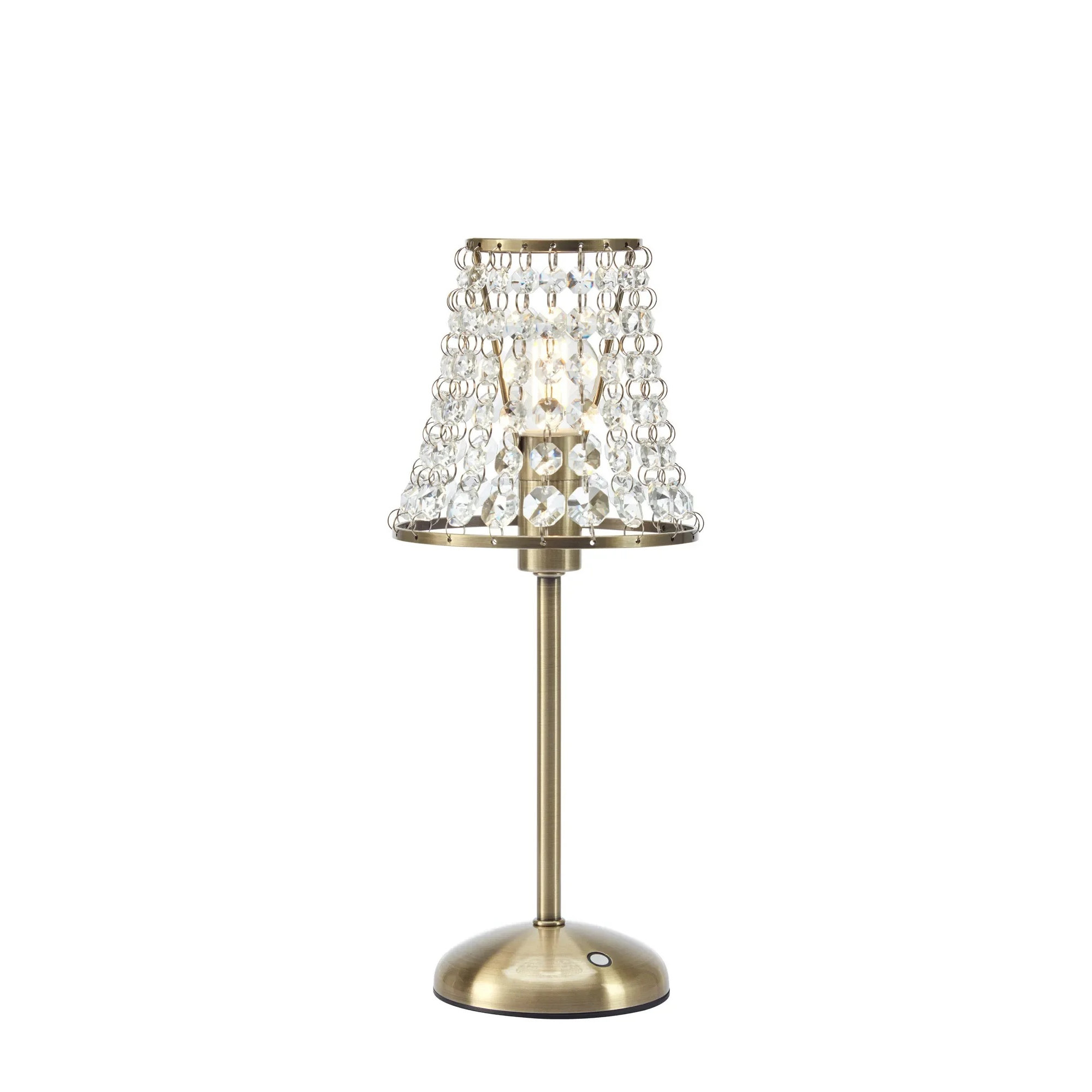 Lampe de table rechargeable en métal verre et cristal LIORA, MARKSLOJD