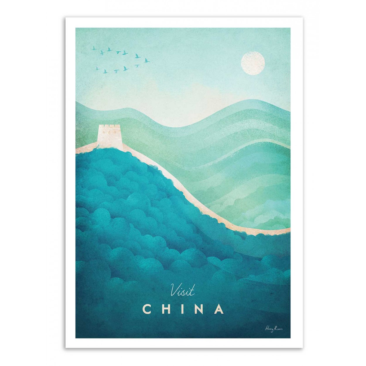 Affiche d'art - Visit China - Henry Rivers, WALL EDITIONS