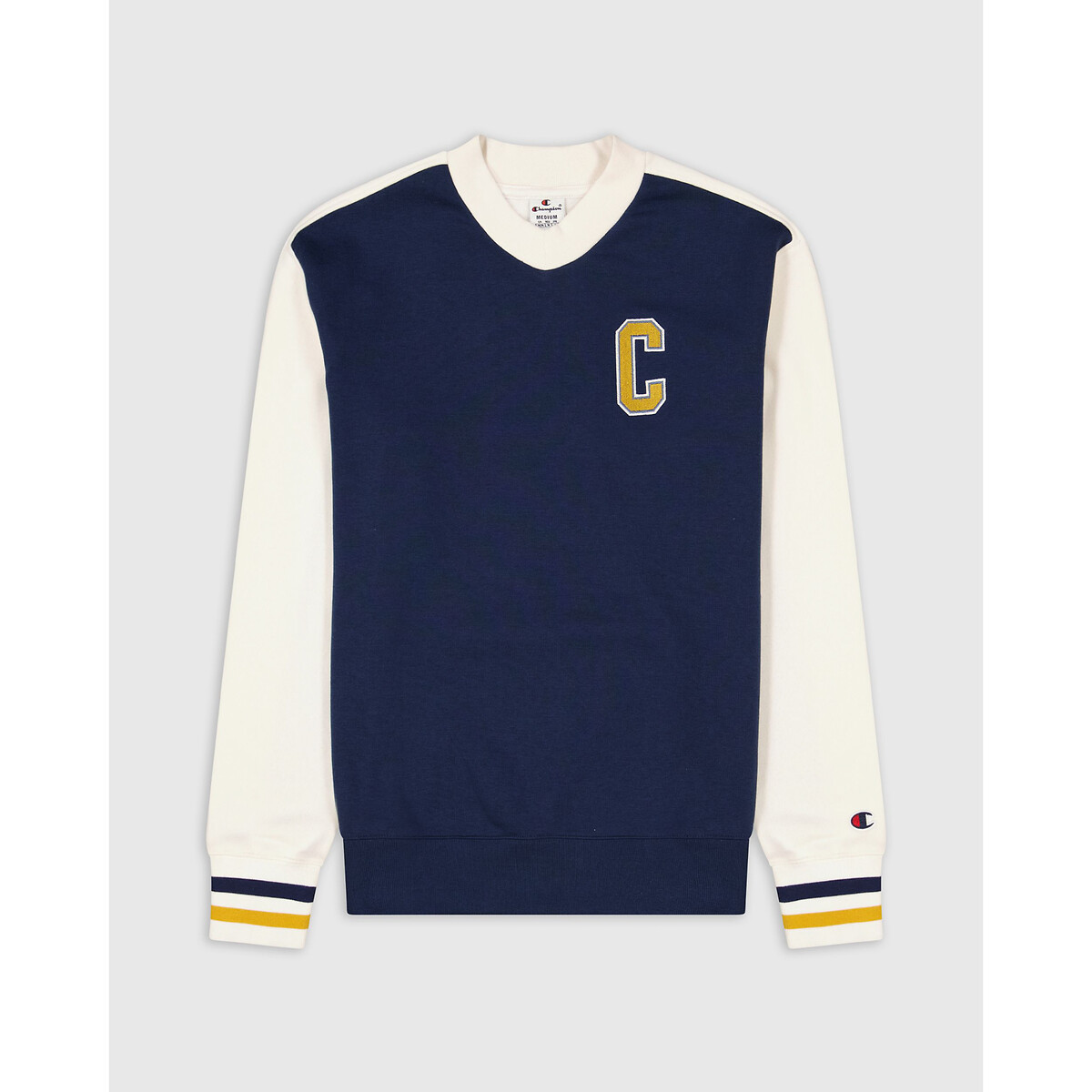 Champion sweater 2025 v neck length