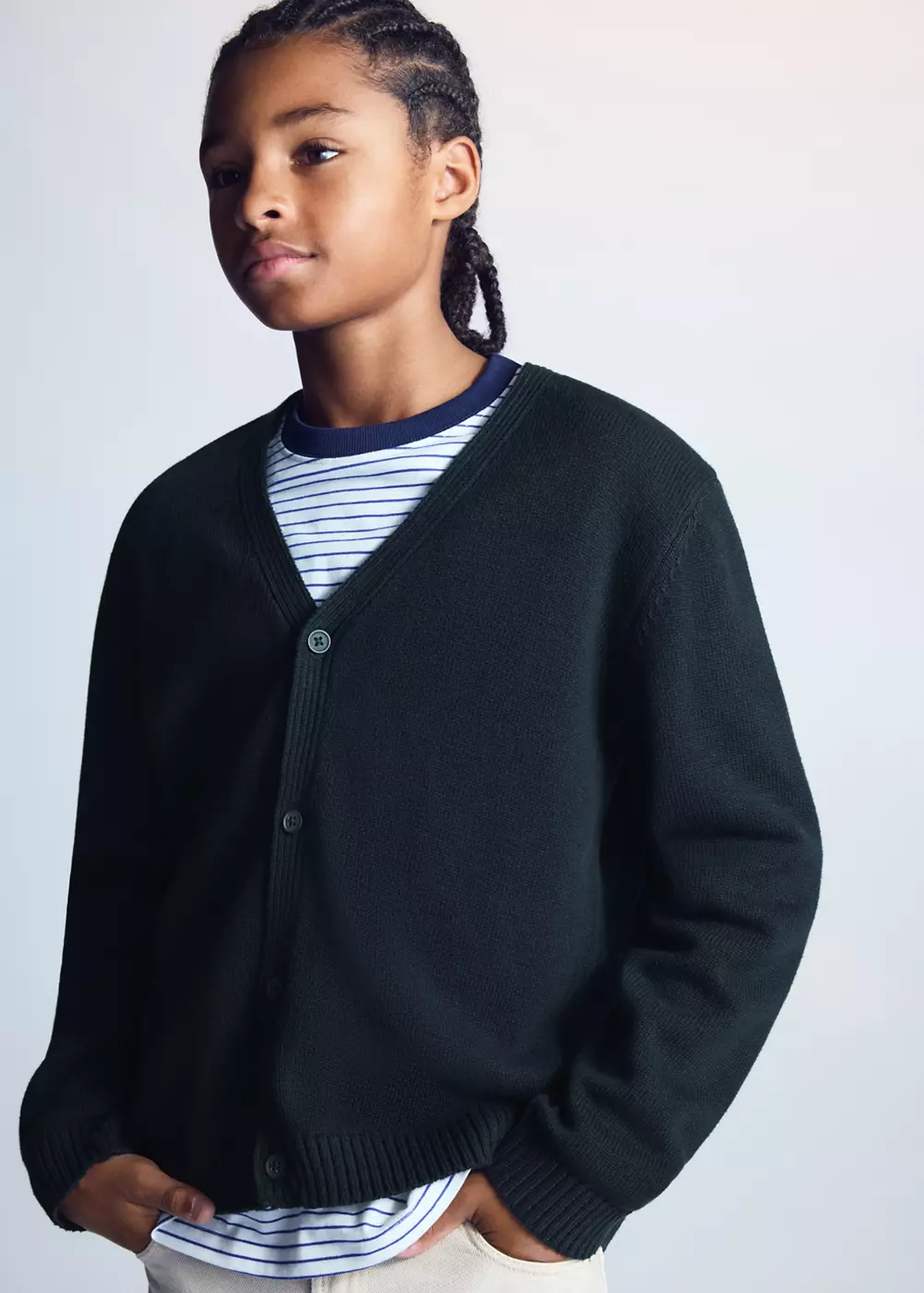 Cardigan maille 100 % coton, MANGO KIDS
