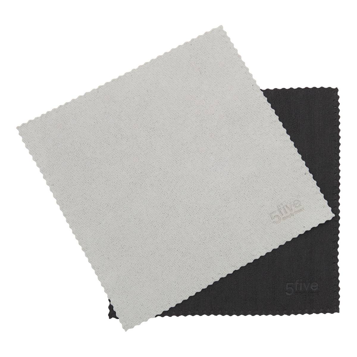 Lot de 2 chiffons en microfibre, 5FIVE SIMPLY SMART