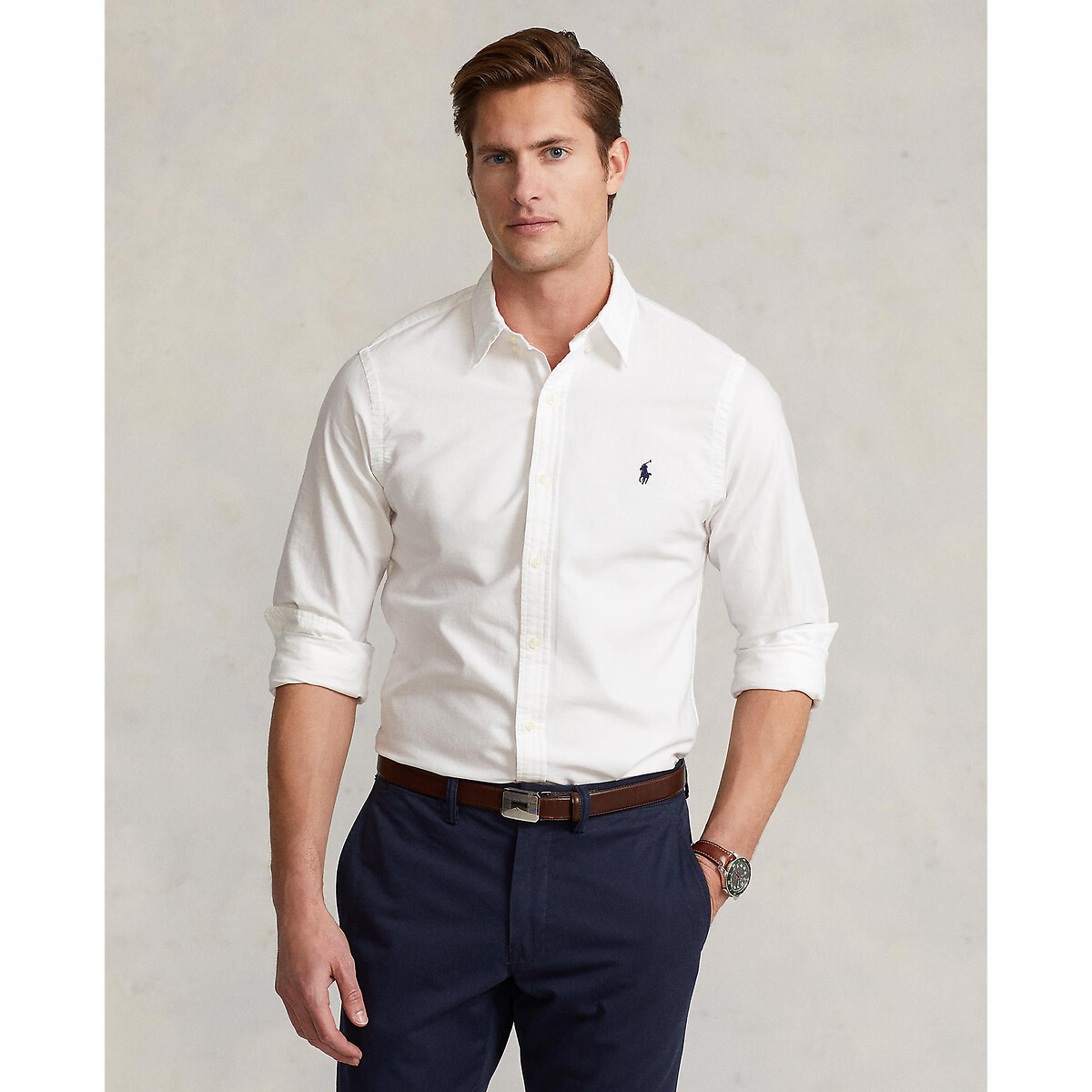Image of Oxford Cotton Shirt in Slim Fit
