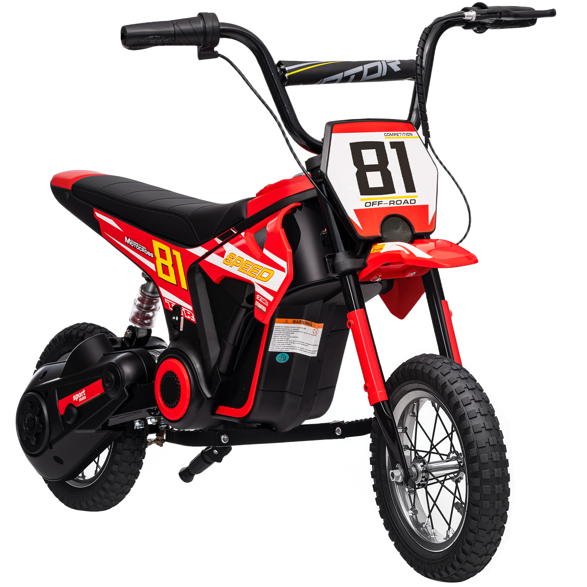 Moto électrique à conducteur assis PP Rouge, AIYAPLAY