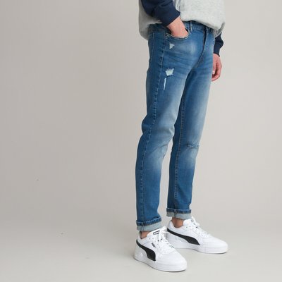 Jeans dritto, effetto used LA REDOUTE COLLECTIONS