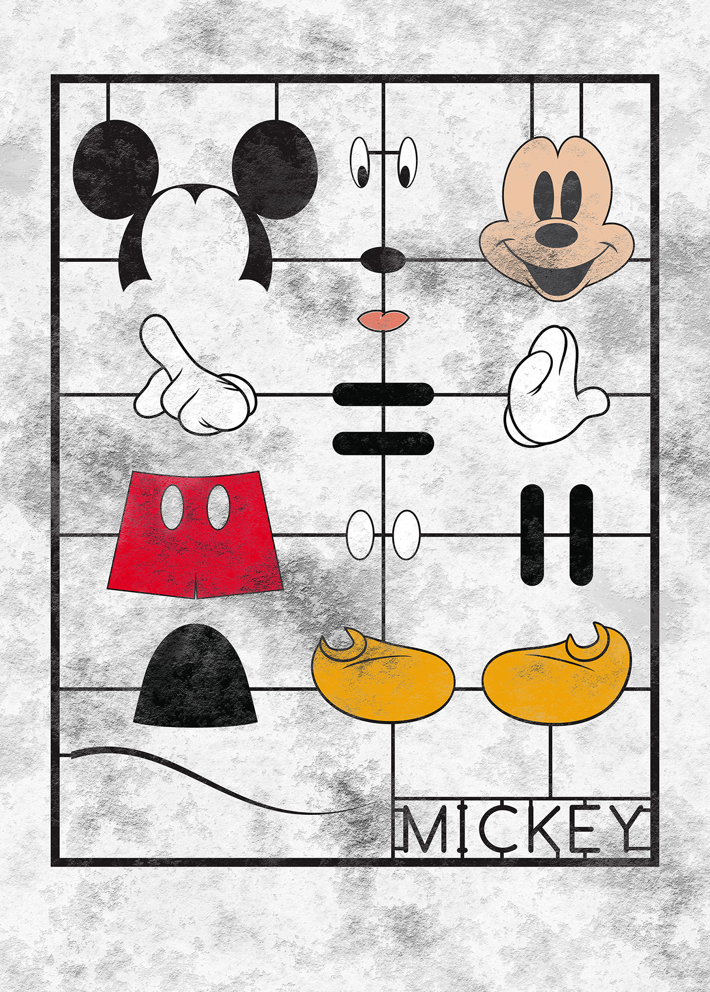 Papier peint Komar - Mickey Kit - 200 x 280 cm, HEXOA