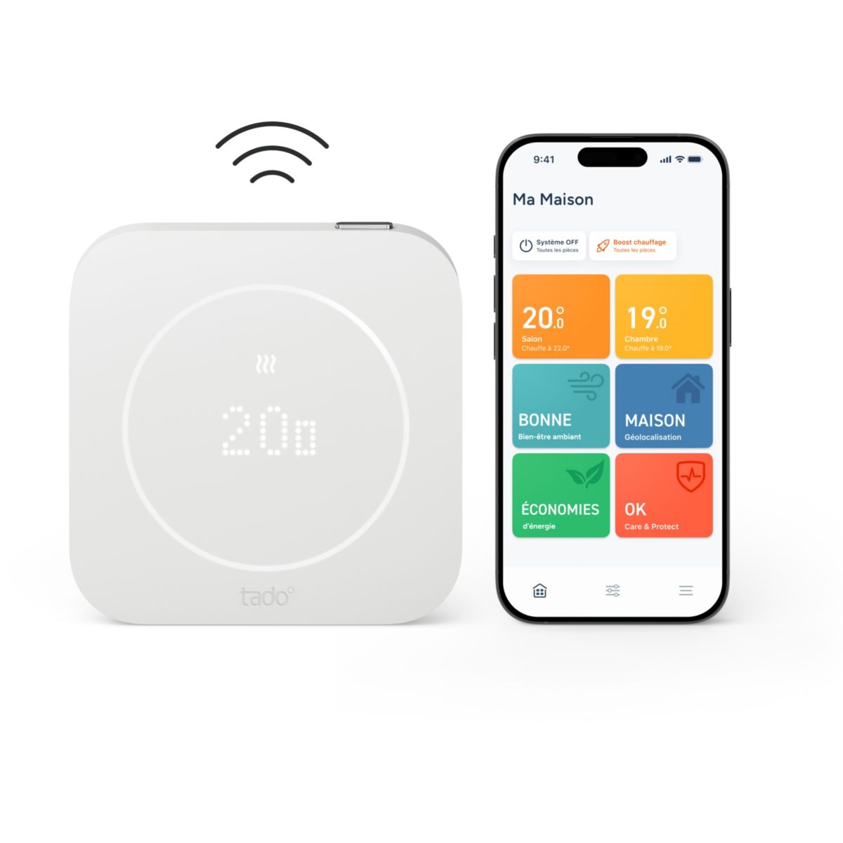 Thermostat connecté de température sans fil X (2e gén.), TADO