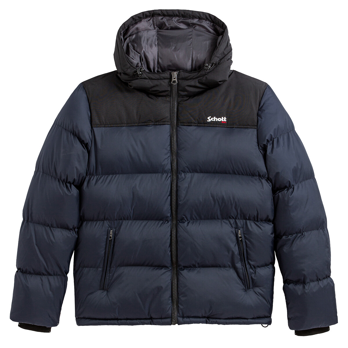 Utah 2 Padded Puffer Jacket in Two-Tone with Hood