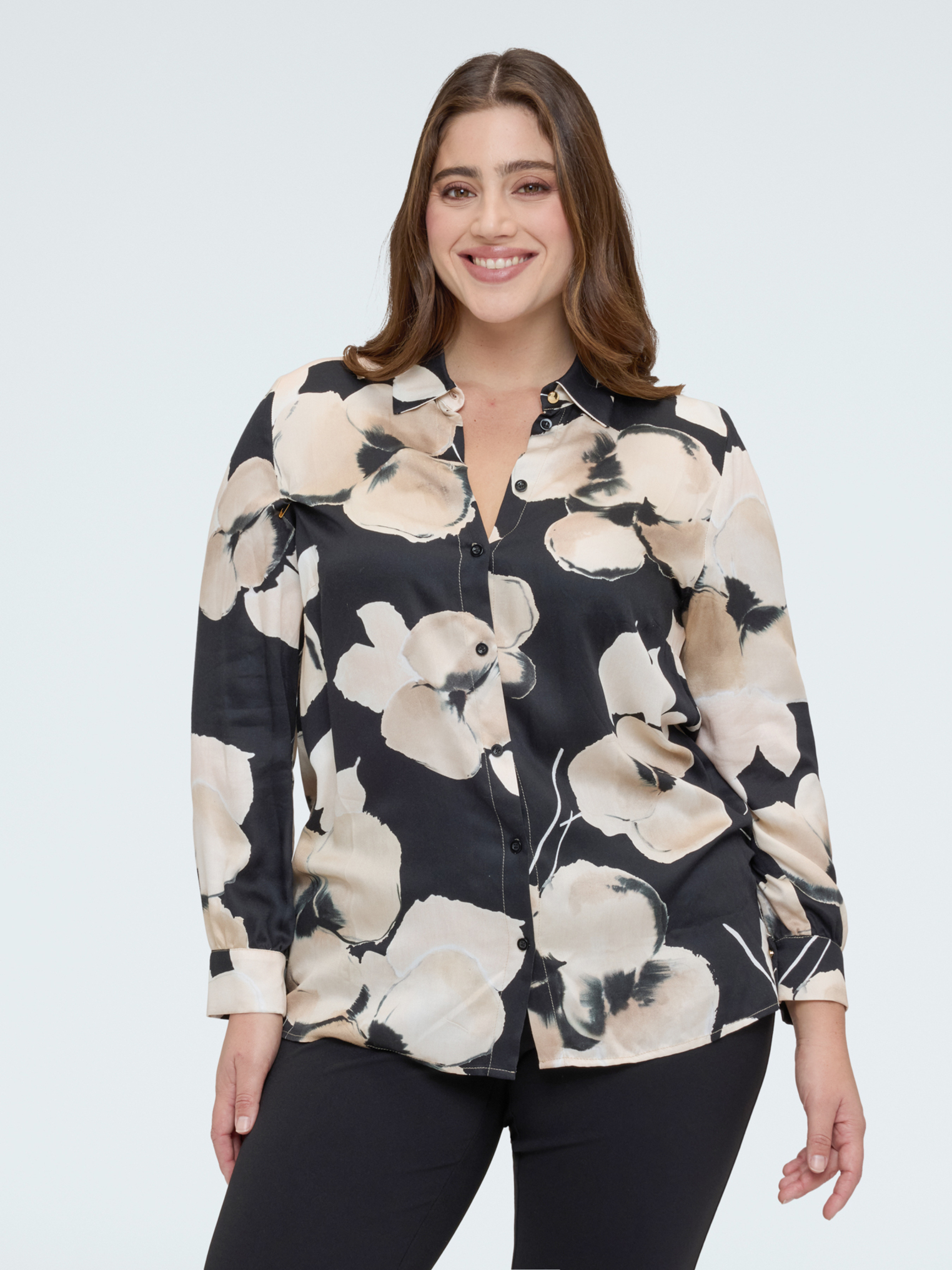 Chemise à imprimé fleuri, FIORELLA RUBINO