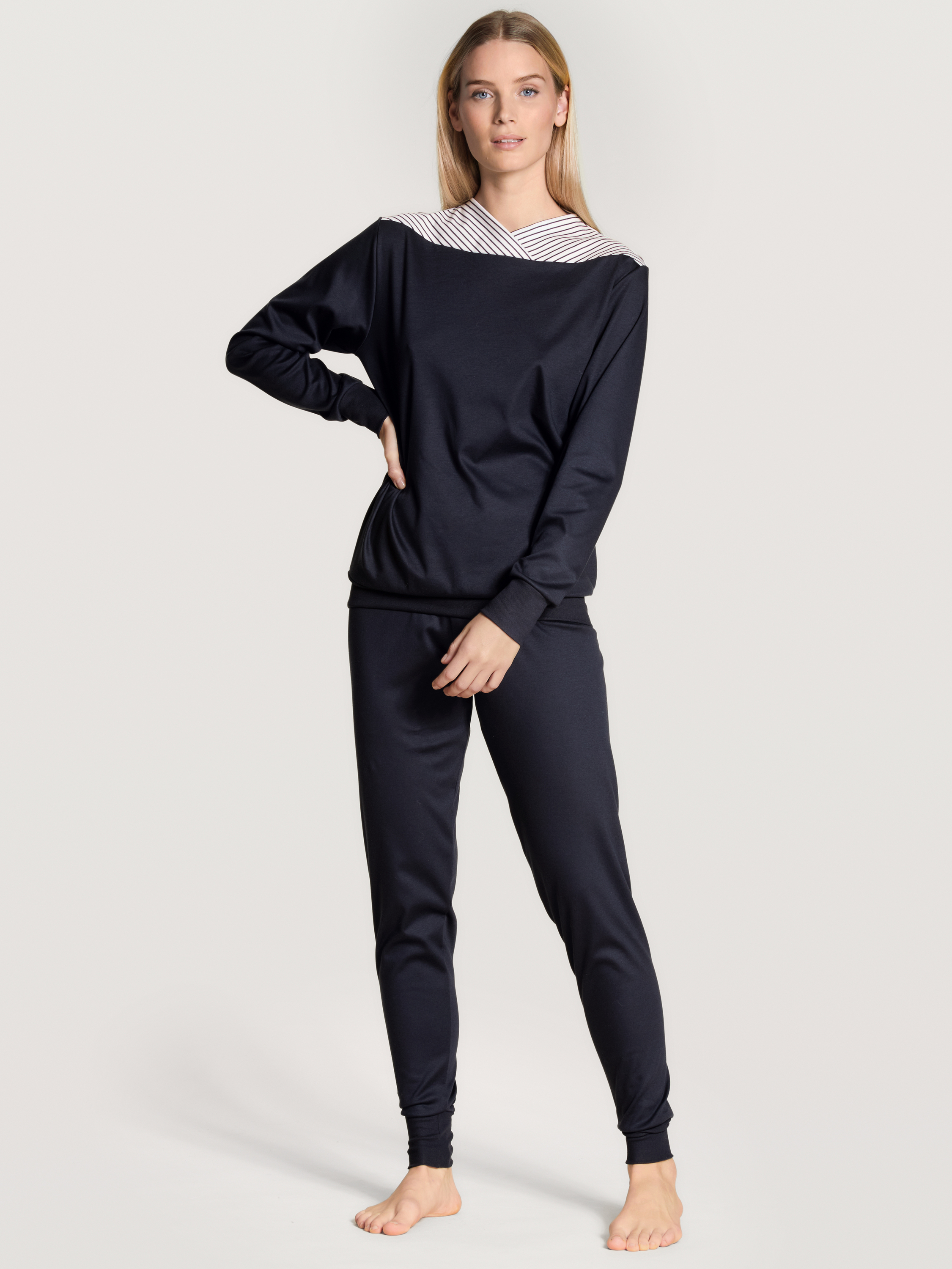 Pyjama avec bords élastiques manches longues Coton SOULMATE, CALIDA
