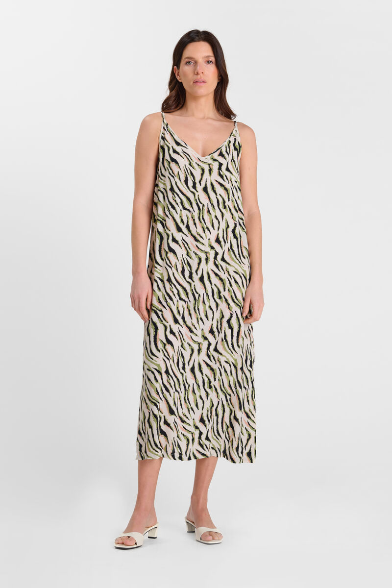 Robe longue droite ZEBRAKA, LE TEMPS DES CERISES