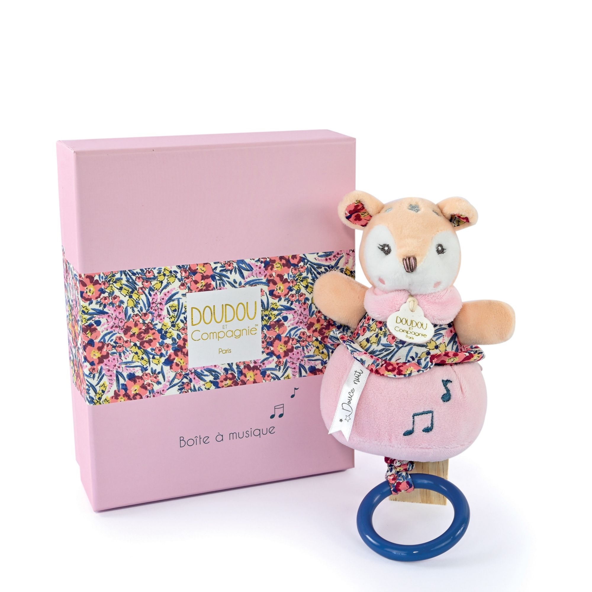 Peluche musicale BOH'AIME Faon, DOUDOU ET COMPAGNIE