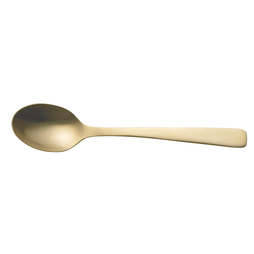 Cuillère à café monobloc Jet doré (lot de 6), JEAN DUBOST