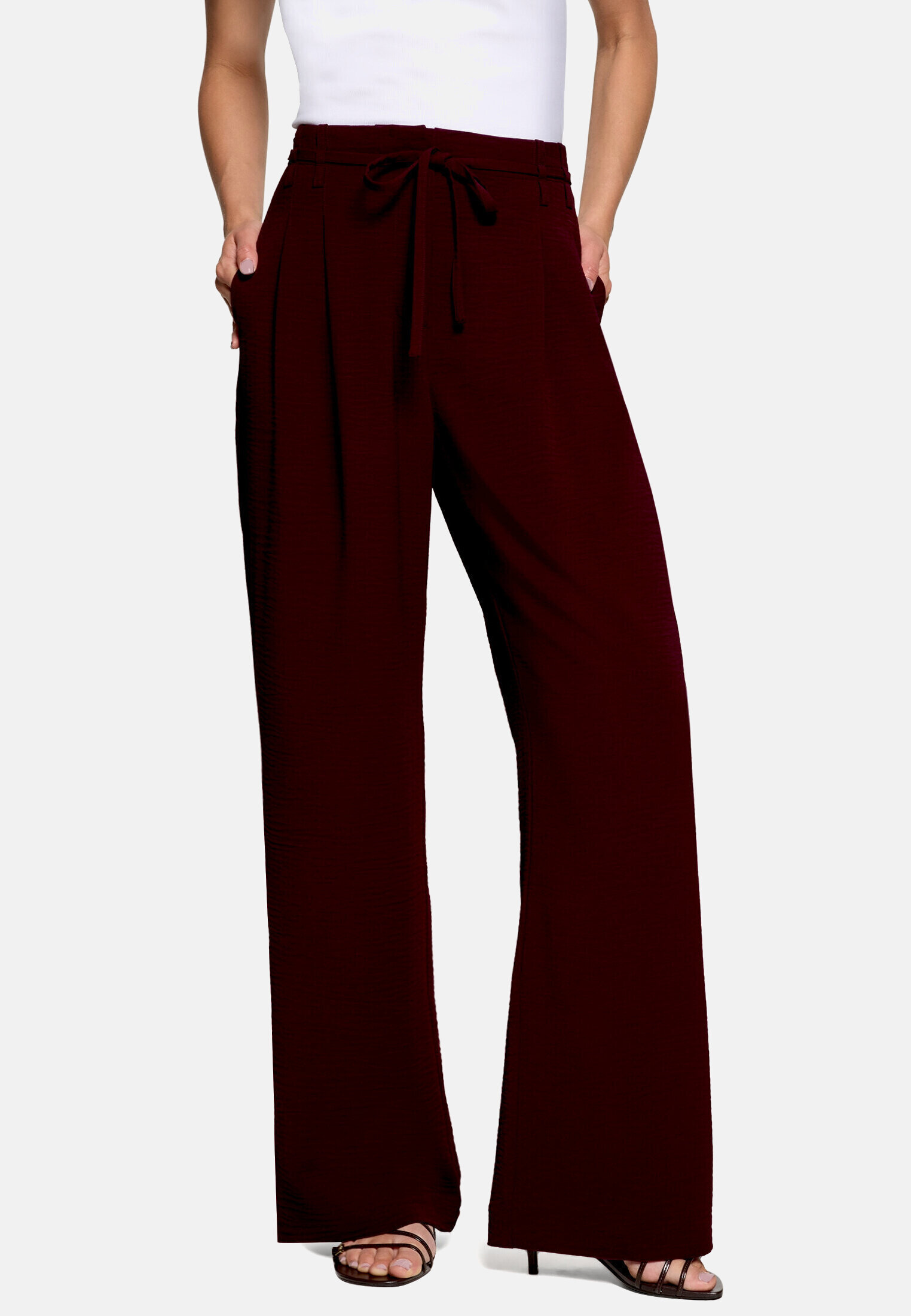 Pantalon modern fit à ceinture à nouer, ZERO