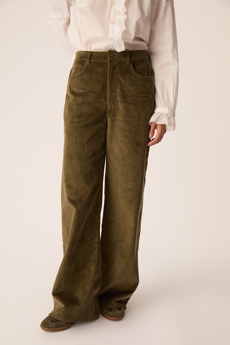 Pantaloni larghi in velluto a coste, TEDETTE, DES PETITS HAUTS