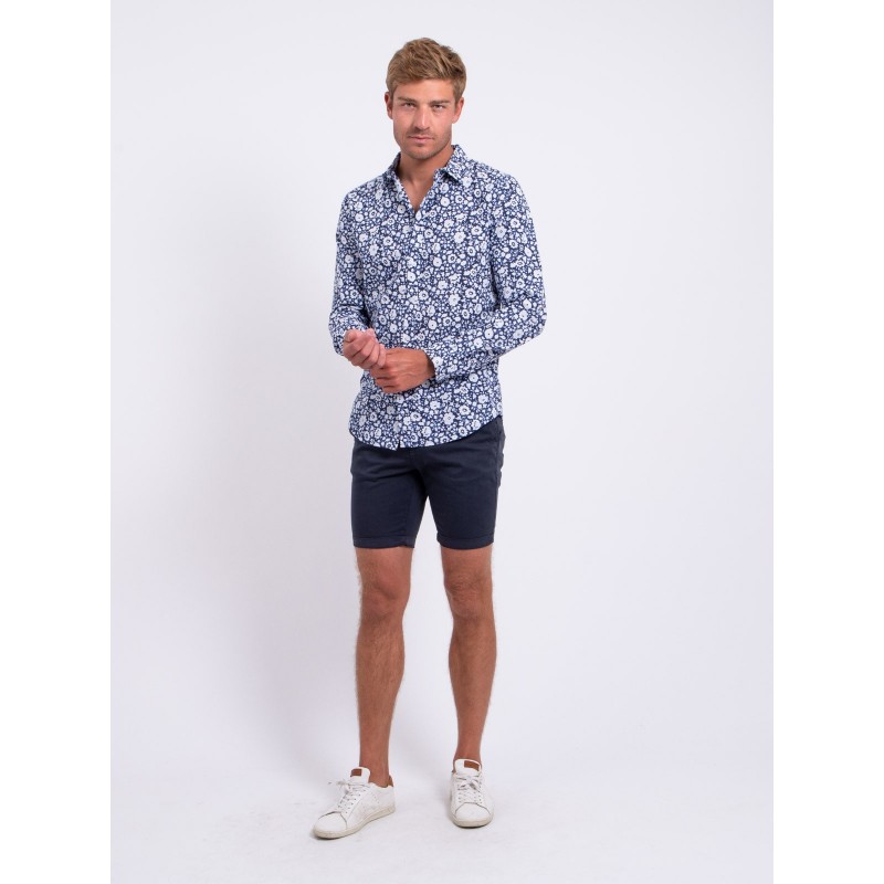 Chemise Manches Longues Pur Coton Motifs Delville, RITCHIE
