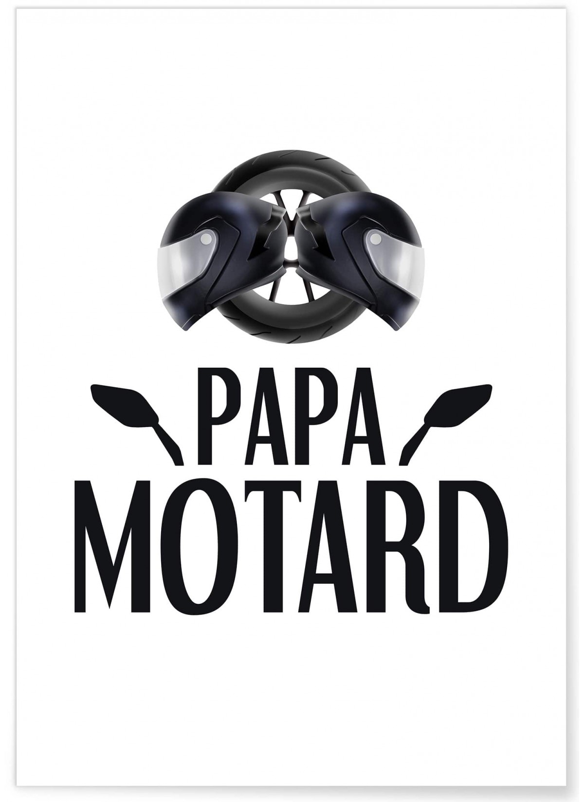 Affiche 'Papa motard', L'AFFICHERIE