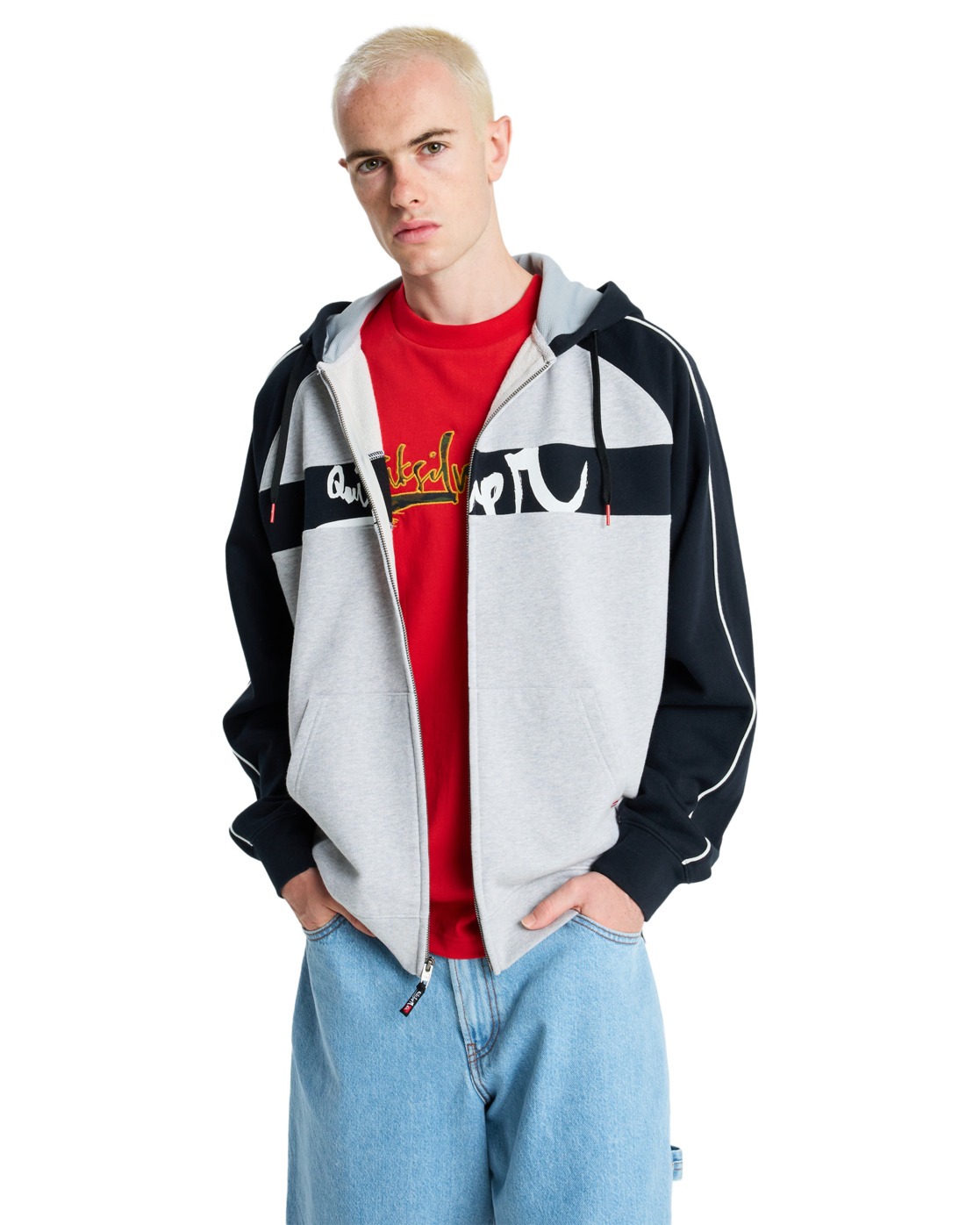 Sweat à capuche zippé YG OPERATOR, QUIKSILVER