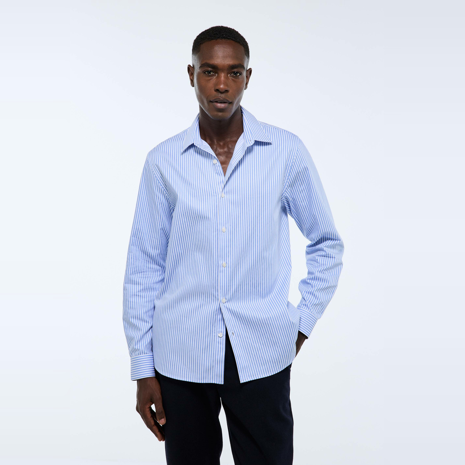 Chemise ville rayée, MONOPRIX