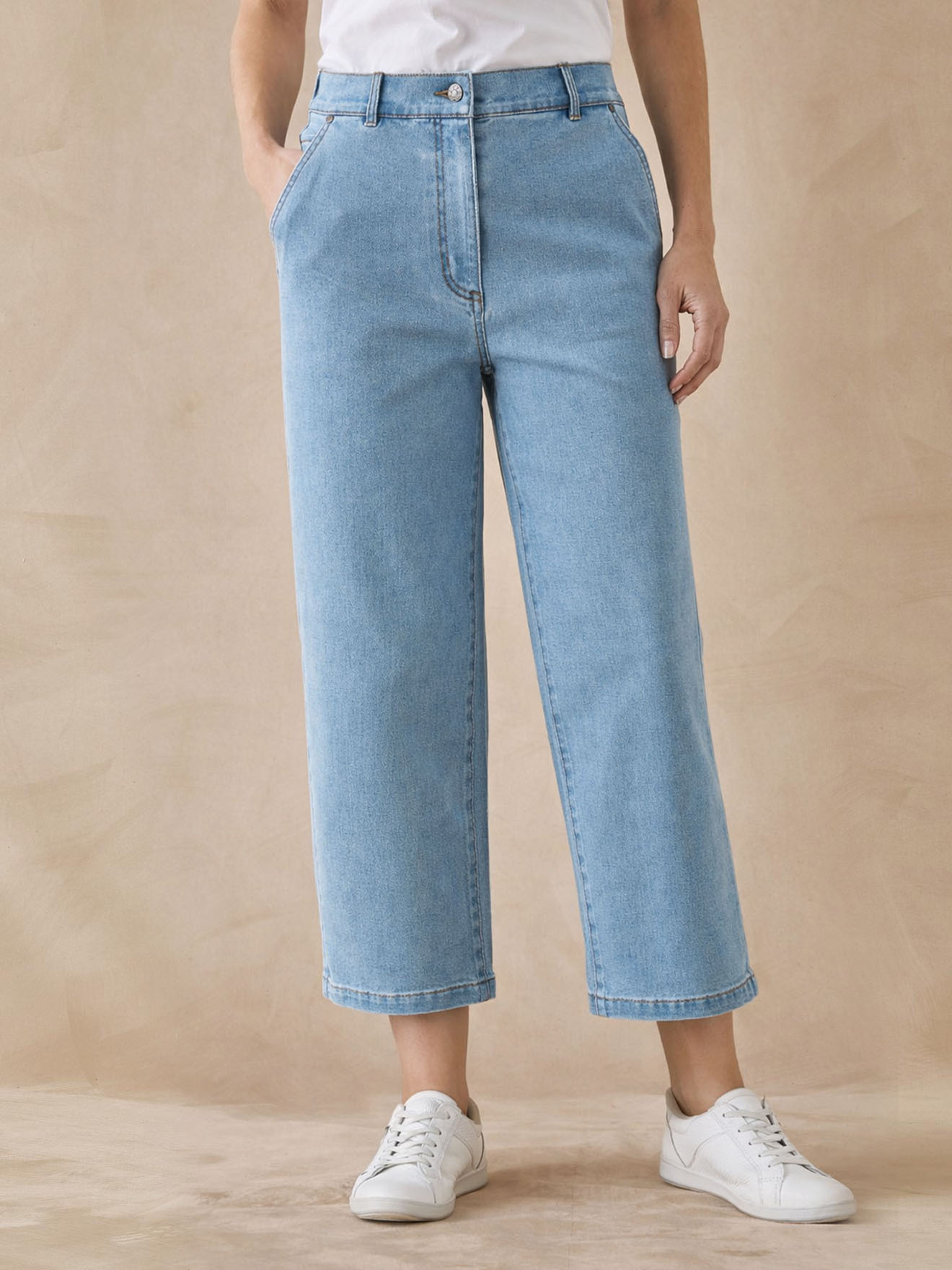 Jean large et court femme, DAXON