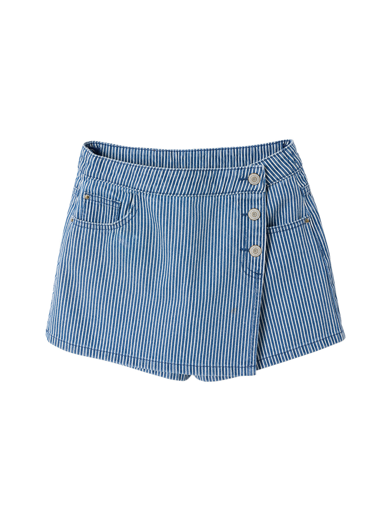 Jupe short rayée, VERTBAUDET