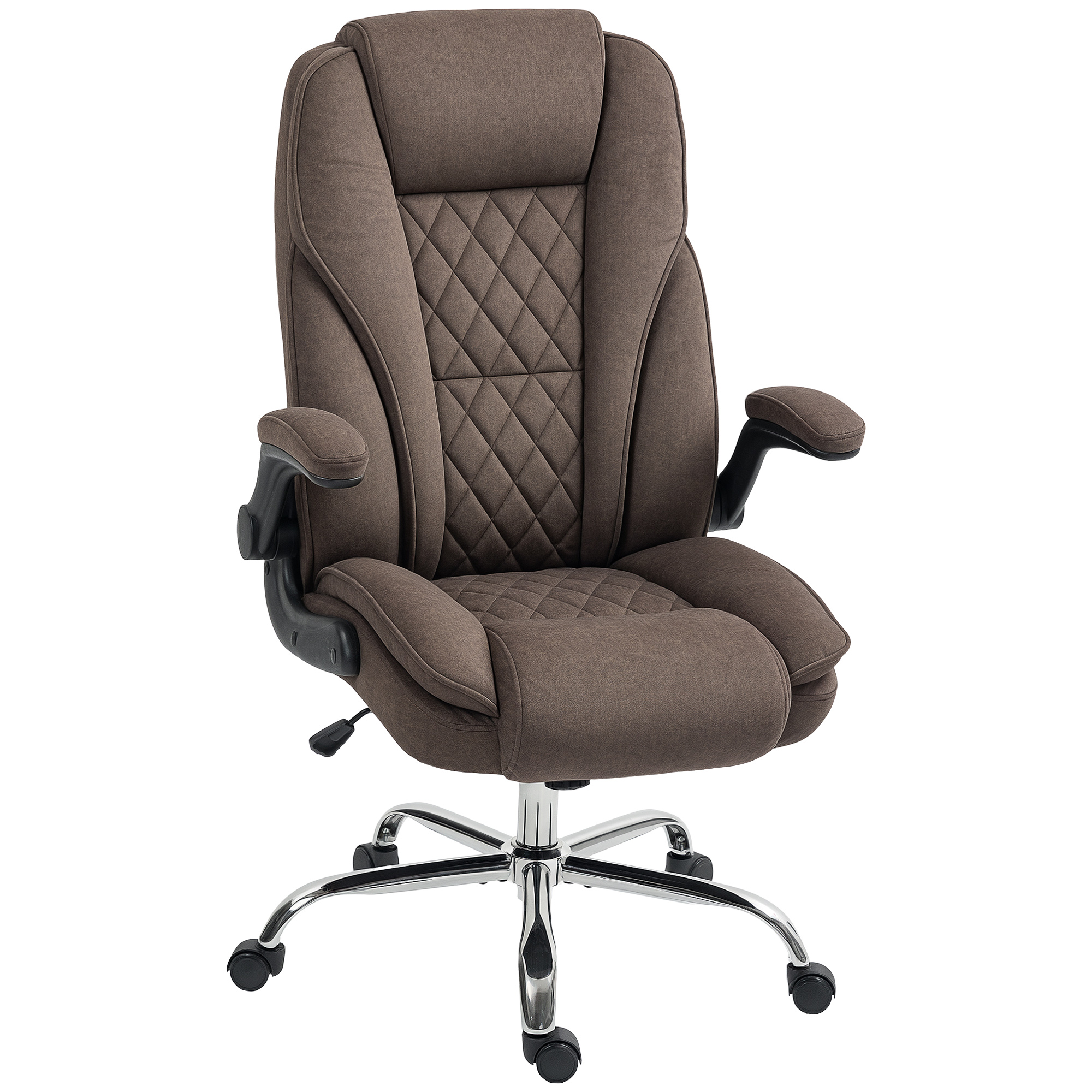 Chaise de bureau Velours (100 % polyester), HOMCOM