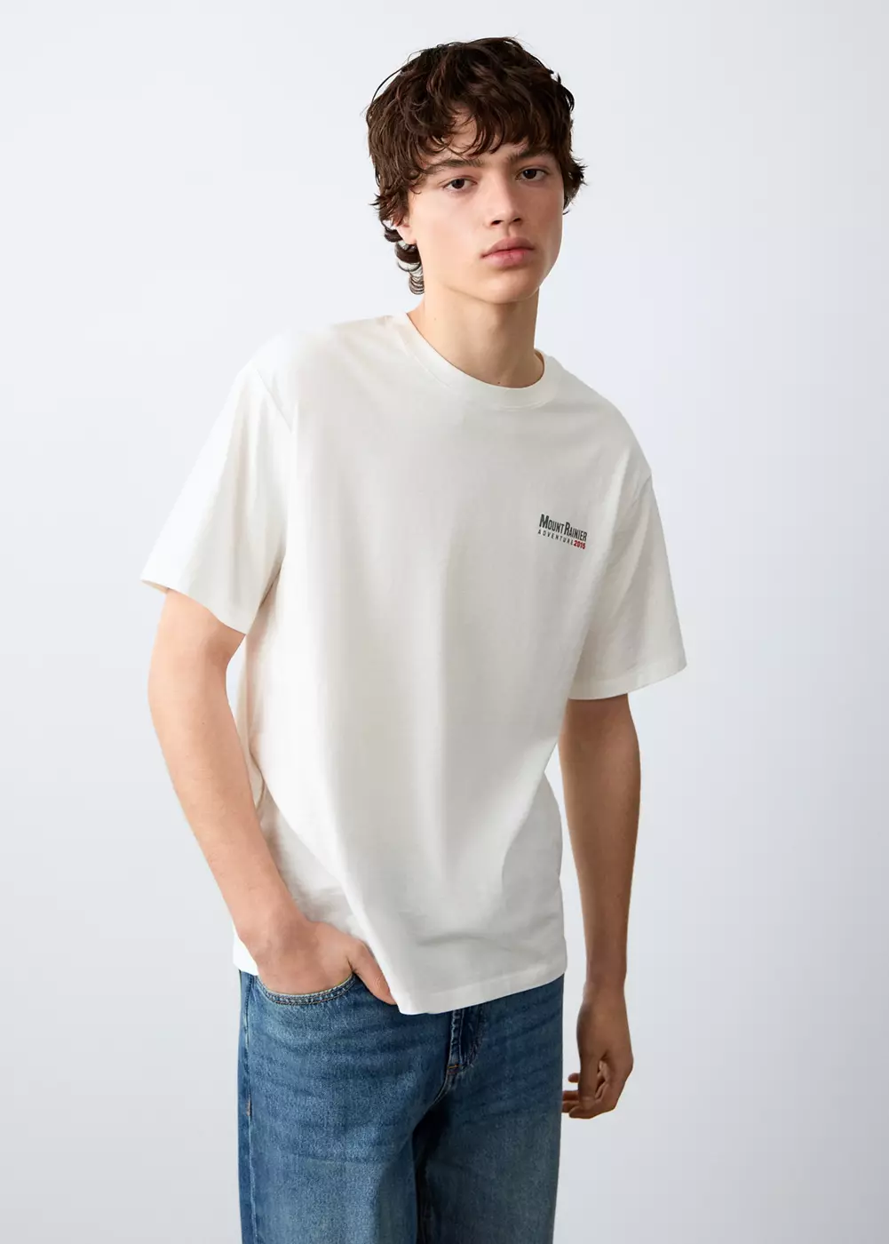 T-shirt imprimé manches courtes, MANGO TEEN