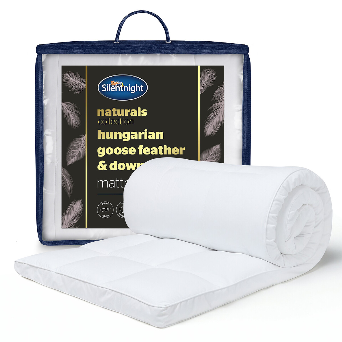 Hungarian Goose Feather Down Mattress Topper , SILENTNIGHT