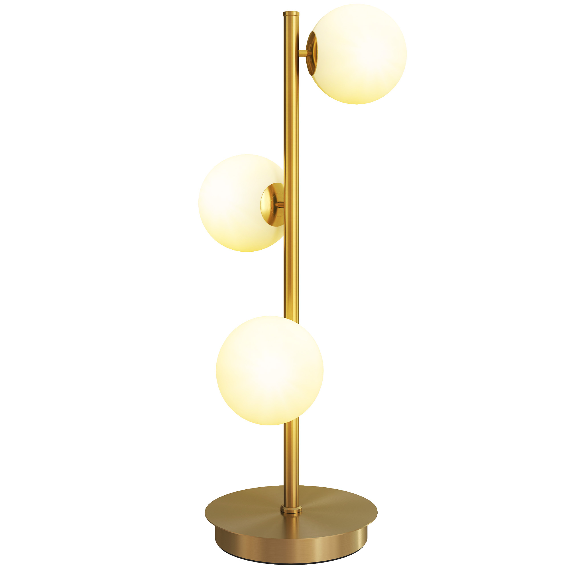 Lampe de table Acier Bronze, HOMCOM