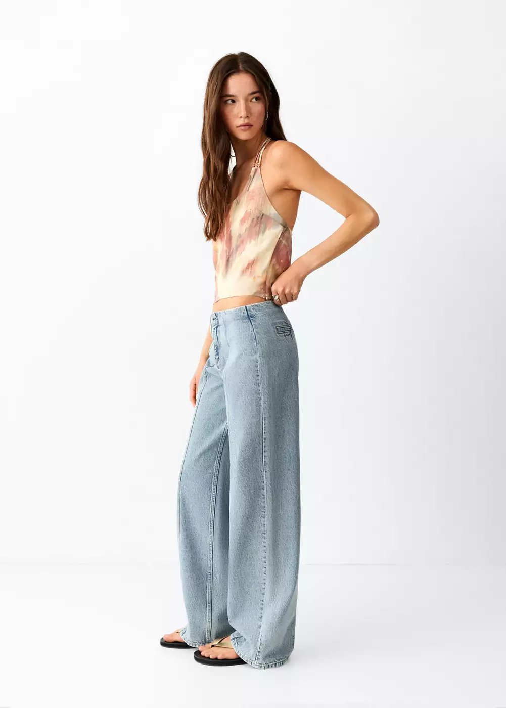 Jean wide leg couture, MANGO TEEN