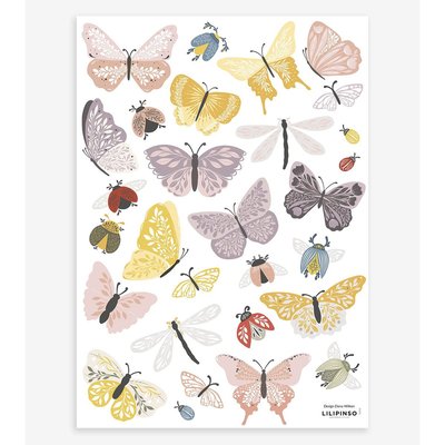 Stickers muraux papillons WILDFLOWERS LILIPINSO