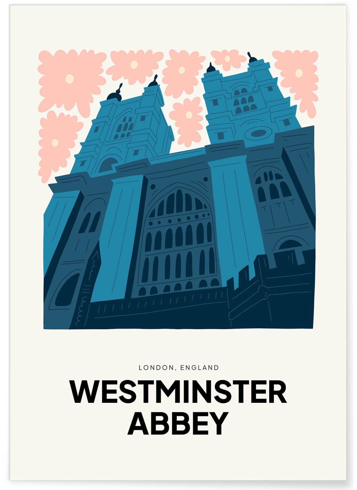 Affiche Londres Westminster Abbey, L'AFFICHERIE