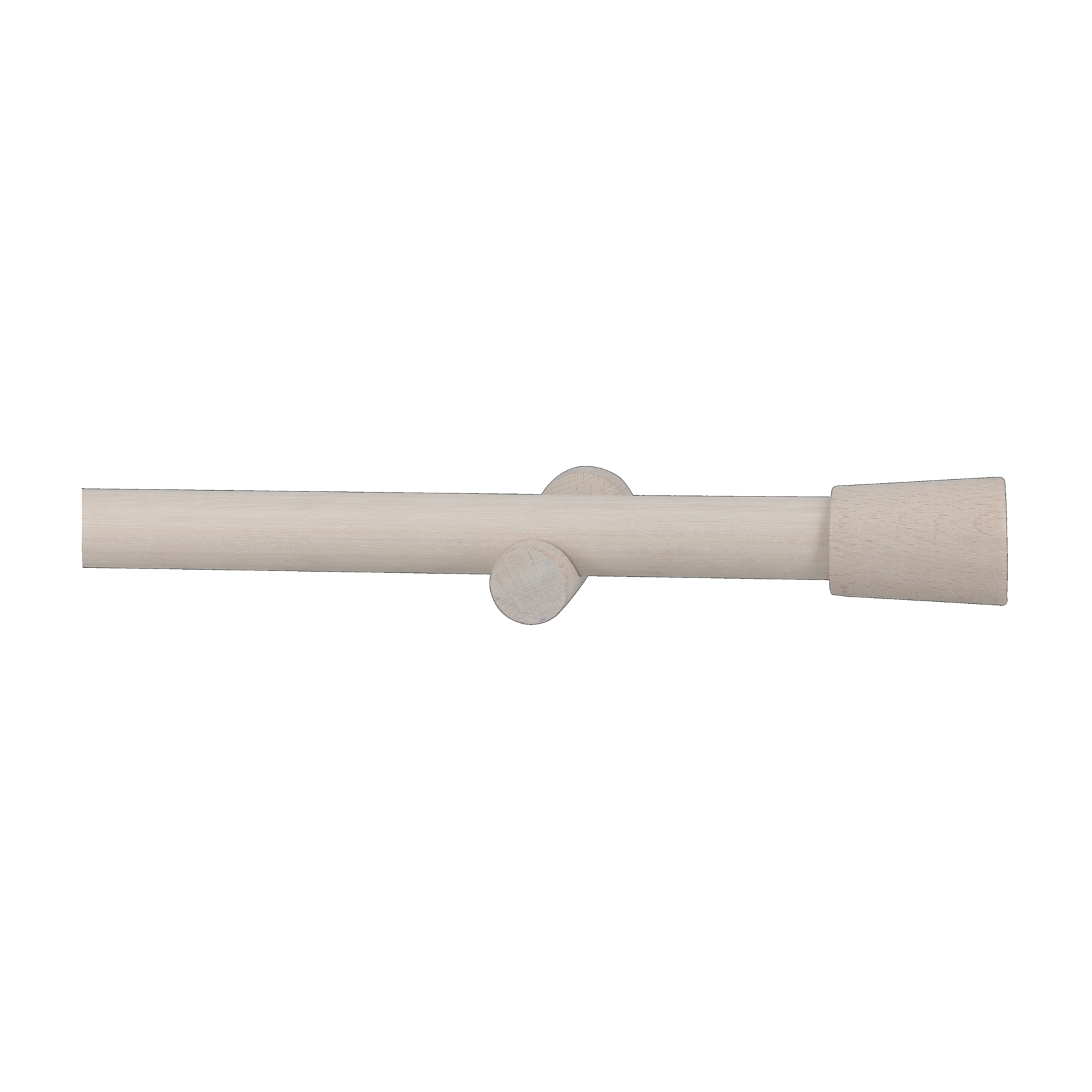Kit tringle à rideaux en bois avec embout conique D28mm, MOBOIS