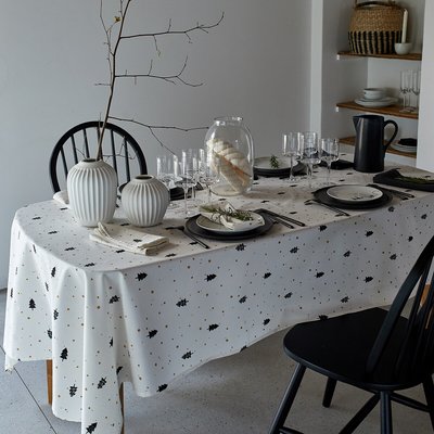 Forest Stain-Resistant Polycotton Patterned Tablecloth SO'HOME