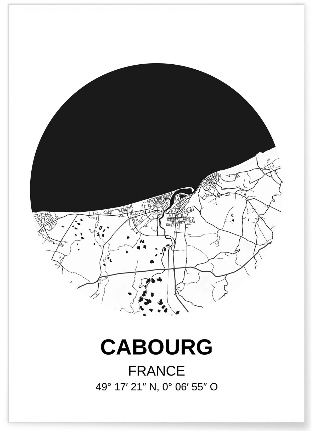 Affiche Carte Cabourg, L'AFFICHERIE