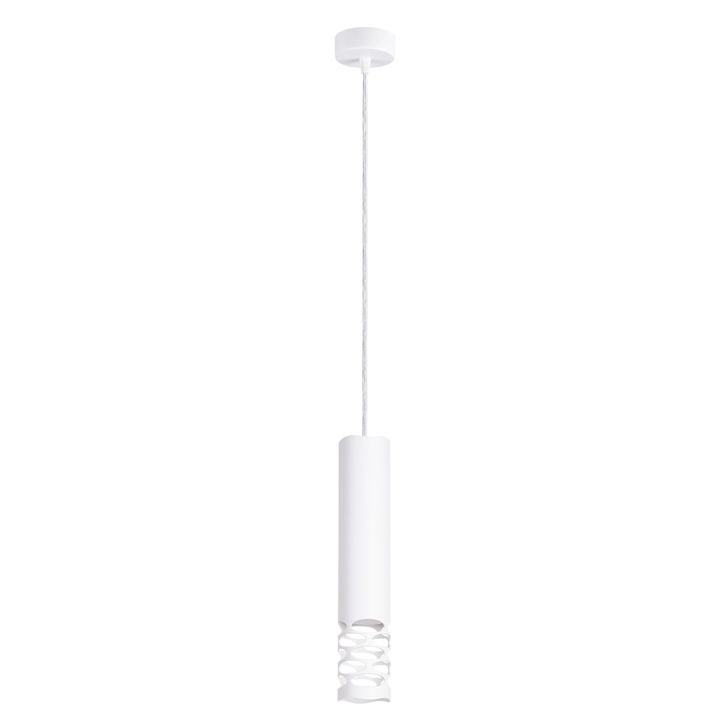 Suspension Acier Blanc GU10 1 Liro, EDEN